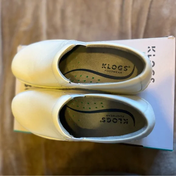 White KLOGS Footwear, M9 wide work shoes